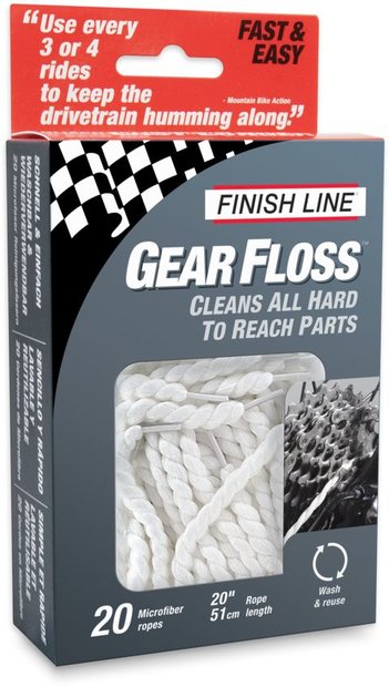 Finish Line Gear Floss Reinigungsfäden - 20 Stück