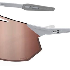 100 Percent Hypercraft SQ Matte Stone Grey / HiPER Crimson Silv Mir Lens