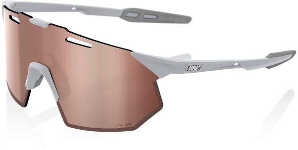 100 Percent Hypercraft SQ Matte Stone Grey / HiPER Crimson Silv Mir Lens