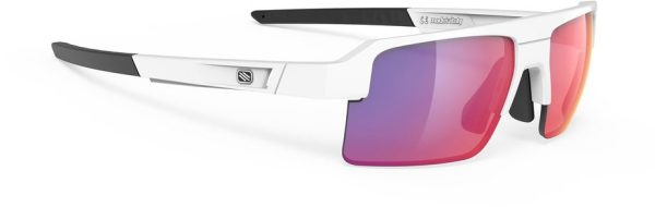 0655586574164 Rudy Project Sirius White Gloss - Multilaser Red