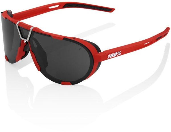 0841269181273 100 Percent Westcraft Soft Tact Red / Black Mirror Lens
