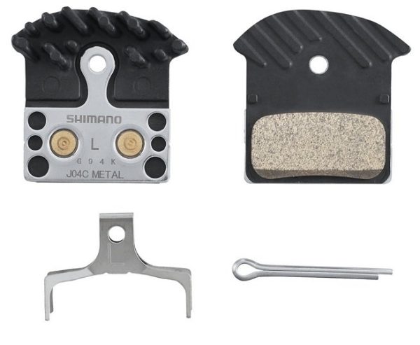 4550170639556 Shimano Scheibenbremsbeläge J04C-MF Metall mit Kühlrippen