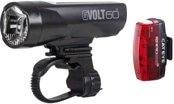4990173036684 Cateye GVolt 60 / Micro G Beleuchtungsset