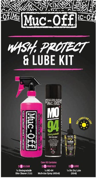 5037835204391 Muc-Off Wash, Protect, Lube Kit - Dry Lube Version