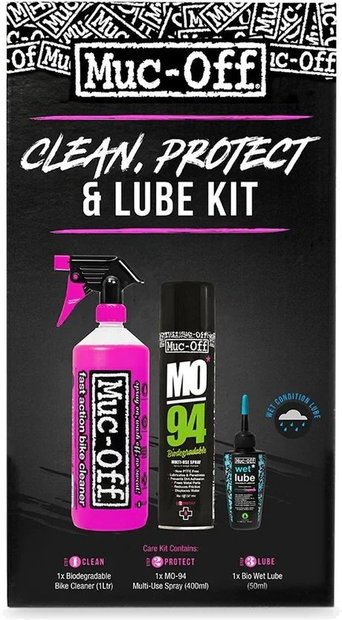 5037835850000 Muc-Off Clean, Protect, Lube Kit - Wet Lube Version