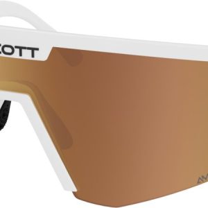 Scott Sport Shield LS white matt - AMP LS gold chrome S1-3