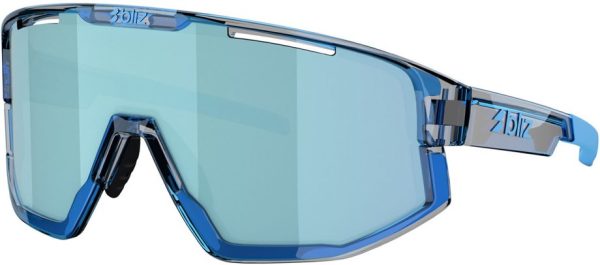 Bliz Fusion Small Transparent Blue - Smoke w Ice Blue Multi