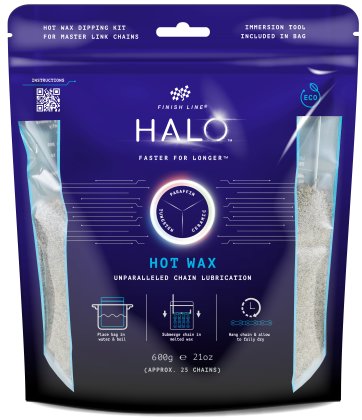 0036121973862 Finish Line HALO Hot Wax Heißkettenwachs inkl. Kochbeutel - 600g