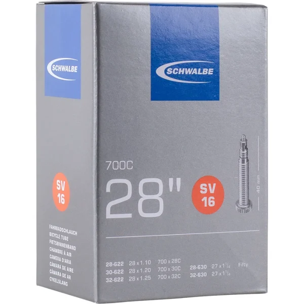 36360373927A_SchwalbeSV16_Standardschlauch_28Zoll_60mm Schwalbe - Schwalbe SV16 Standardschlauch 28" 60mm