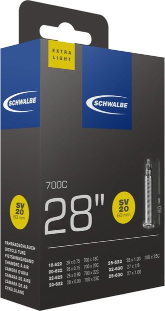 4026495099745 Schwalbe SV20 Extra Light Cámara 28 pulgadas - 60 mm