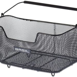 Basil Hinterradkorb Base M Acero, engmaschig