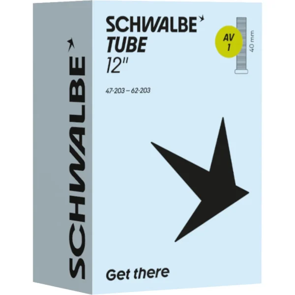 schwalbe_tube_av1_standardschlauch_12zoll_a_36360375711 Schwalbe - Schwalbe AV1 47/62-203 40mm Standardschlauch 12"