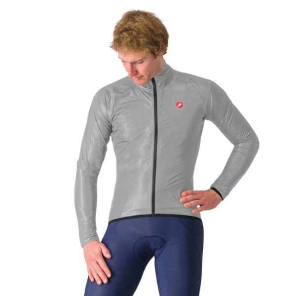 Castelli Squall Shell Jacke Silber Grau