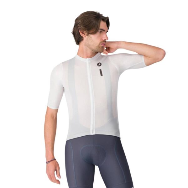 Castelli-Drittone-Logo-Trikot-Weis-Schwarz Castelli Drittone Logo Trikot Weiß Schwarz